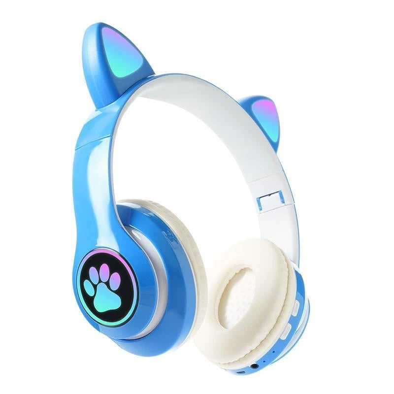 Fone de Ouvido Bluetooth com Orelhas de Gatinho sem Fio