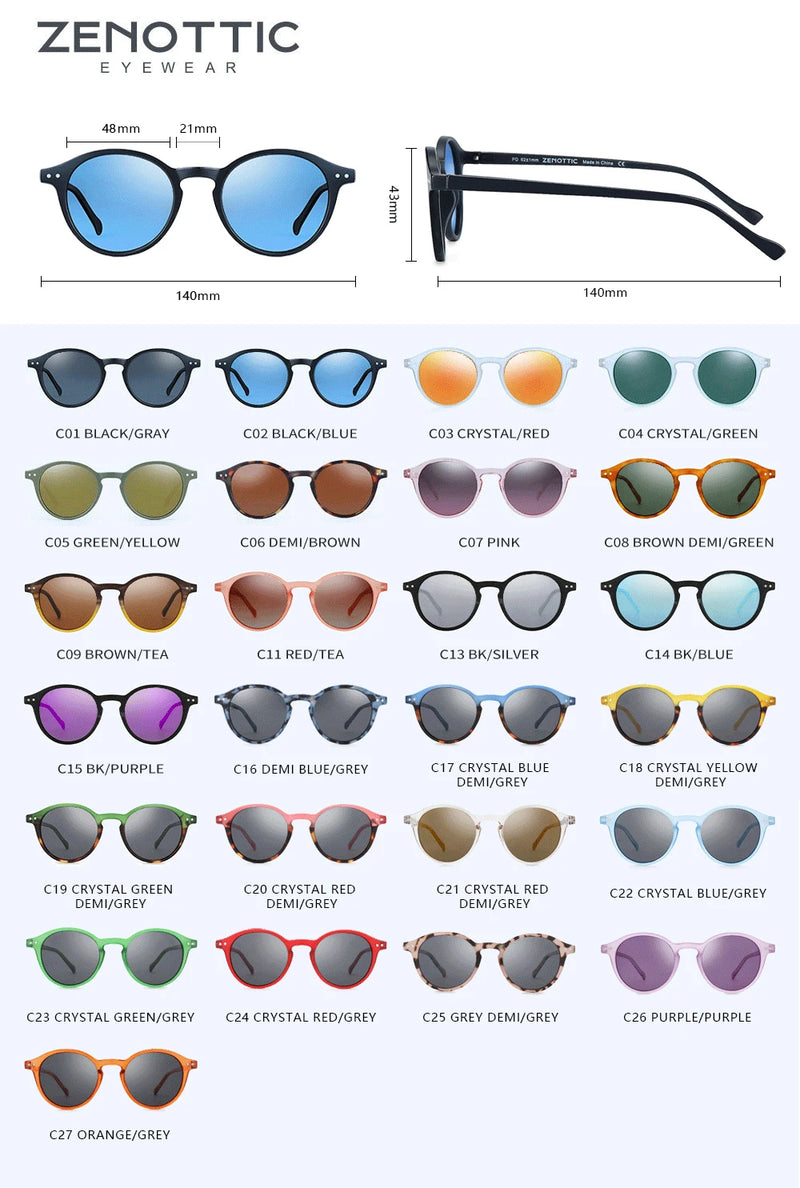 Óculos de Sol - Polarizado lentes UV400 Masculino e Feminino