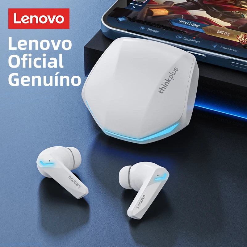 Fone de Ouvido Lenovo GM2 Pro sem Fio, Bluetooth 5.3, Chamadas em Alta Definição, Microfone para Jogos, Modo Duplo, Baixa Latência, Original